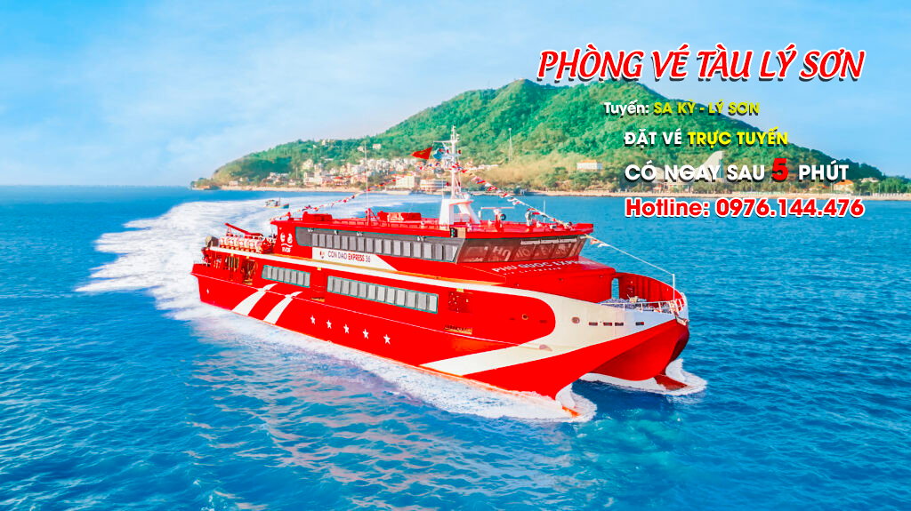 Vé tàu Sa Kỳ Lý Sơn